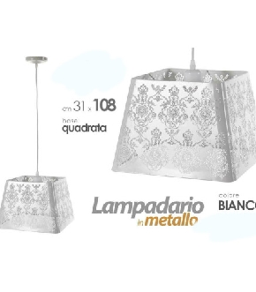 LAMPADA SOSP.MOD.FIORE BIANCO XCL181075/FW