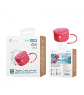 Piccolo altoparlante Bluetooth Macaron colorato UNI-3W CE(BS1494,rosa rossa)