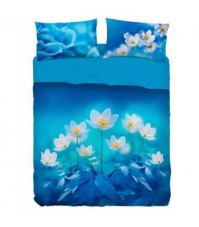 COMPLETO LETTO BASSETTI BLU MIX B1 CM 240X280