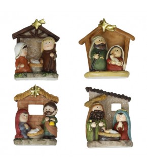 NATIVITA' SOGGETTI ASSORTITI IN RESINA