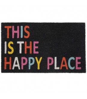 ZERBINO THIS IS MY HAPPY PLACE COCCO E PVC 70X40 CM