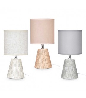 LAMPADA DA TAVOLO CERAMICA CONICA ASS 3