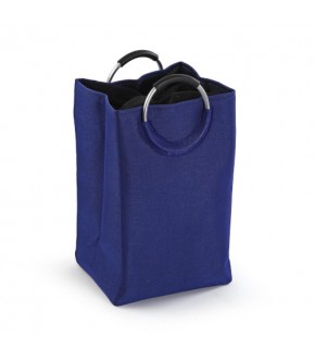 CESTA PANNI CON MANICI BLU CM 36X30X55