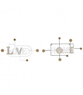 ATTACCAPANNI MDF METALLO 51X5X30 2 MOD.