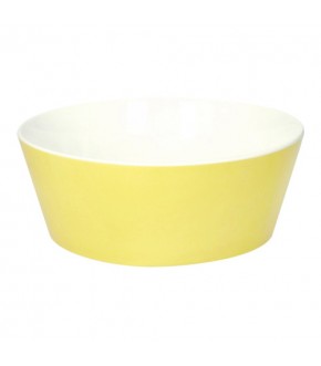 CIOTOLA GIALLA SET 2 PZ NEW BONE CHINA CM.17,5x6,5h