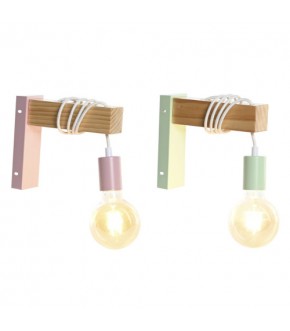 LAMPADA A MURO METALLO 20X6X18 E27 PARETE 2 MOD.