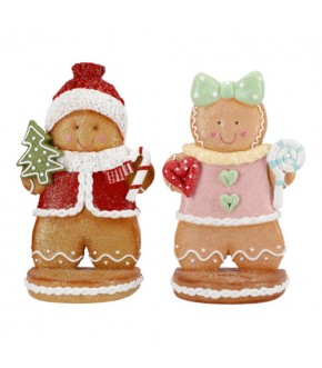 OMINO GINGERBREAD PER CANDELA ASS.2 CM. 14x11,5x33