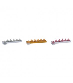 SET 6 CANDELE SEGNAPOSTO MOD.PALLINA ASS.3 COL. DIAM.4